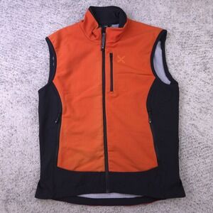 Montura Vest Womens Large Softshell Full Zip Orange Gilet Hiking Trail Outdoor